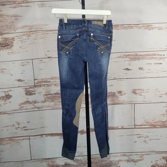 Tredstep Ireland Denim Riding Breeches Size 24 - Picture 2 of 11